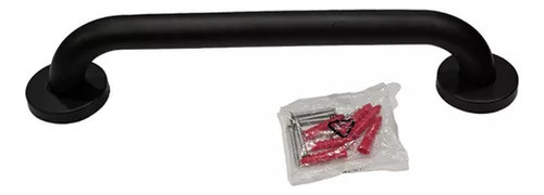 Agarradera Barra Para Ducha Baño Negro Mate 30cm Rimontti 0
