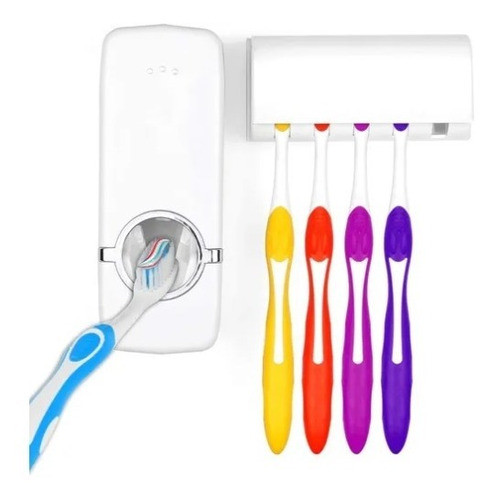 Dispensador Automático Pasta Dental Y Porta Cepillo 0