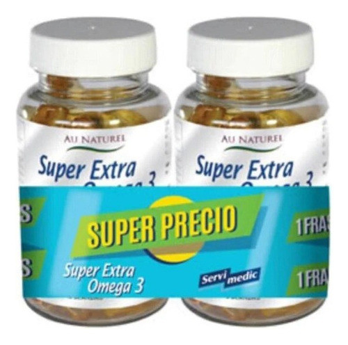 Super Extra Omega Servimedic® | Pack 2 Frascos X 30 Cáps. 0