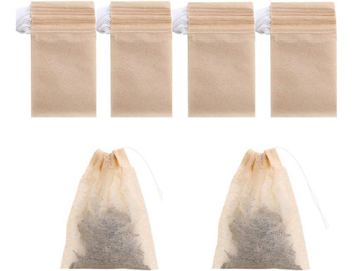 400 Bolsitas Vacias Para Hojas E Infusiones Té. Desechables. 0