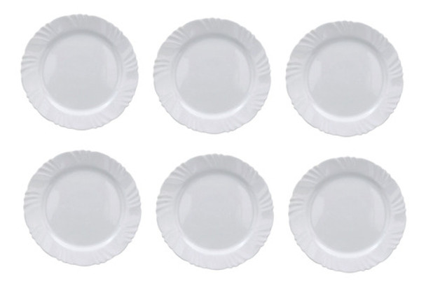 Plato Llano 25,5 Cm Templado Opalina Pétala Nadir Set X6 0 Plato Llano 25,5 Cm Templado Opalina Pétala Nadir Set X6 0