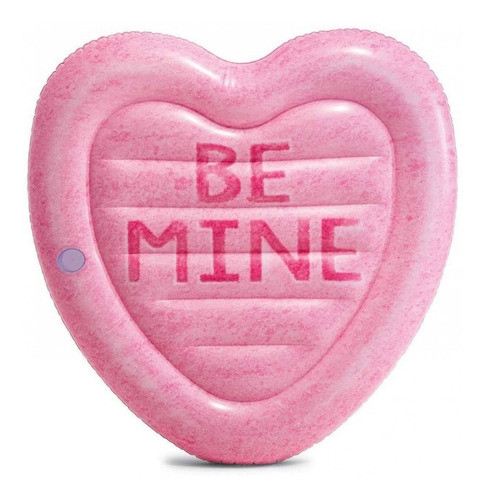 Bóia Inflável Colchão Para Piscina Coração Rosa Intex 0