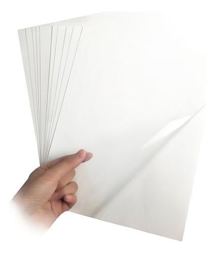 Vinilo Ultra Transparente Autoadhesivo A4 10 Unidades 0