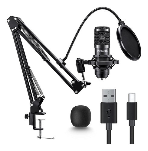 Microfono Usb, Profesional De 192 Khz/24 Bits Plug & Play Pc 0