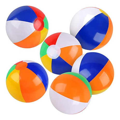 Paquete De 6 Pelotas De Playa, Bolas De Playa De 0