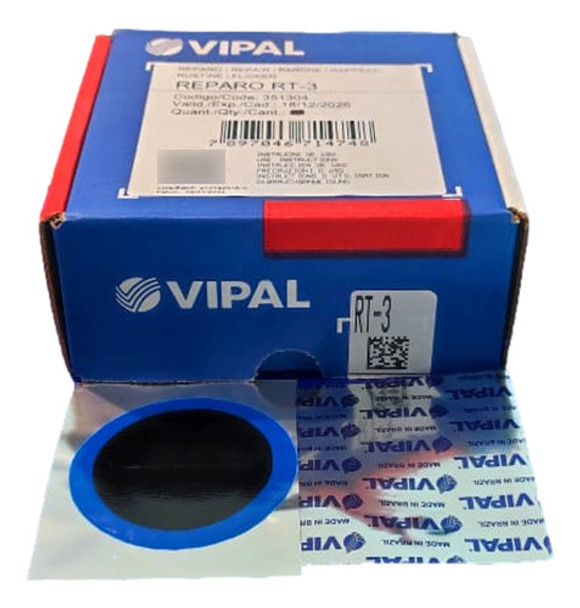 Remendo Borracharia Vipal P Pneu Sem Câmara Carro E Moto Rt3 0