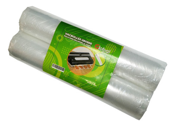 Rollos X2 Bolsas Gofradas Para Envasar Al Vacío 28cmx5m 0