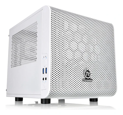 Thermaltake Core V1 Snow Edition Spcc Mini Itx Cube Computer 0