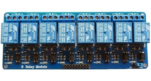 Modulo Rele 127/220vac 8 Canais  5v Entrada Srd-05vdc 0