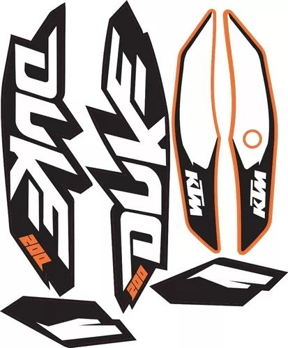 Calcos Duke Ktm 200 Símil Originales 0