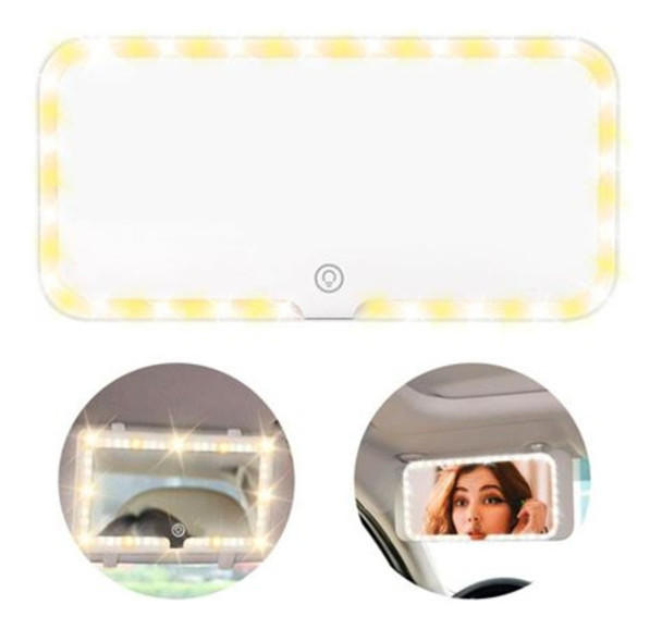 Espejo Para Auto Con Led Recargable - Almodovar 0