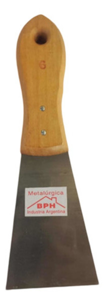 Espátula Profesional 17cm C/mango Madera Enduido Pintu Envío 0