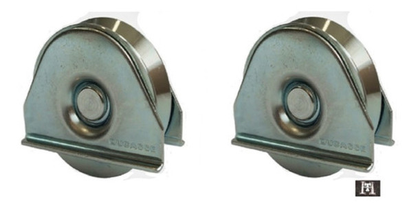 Ruedas 2 Un Acero Portón Corredizo 50 Mm Placa Ducasse 75 Kg 0