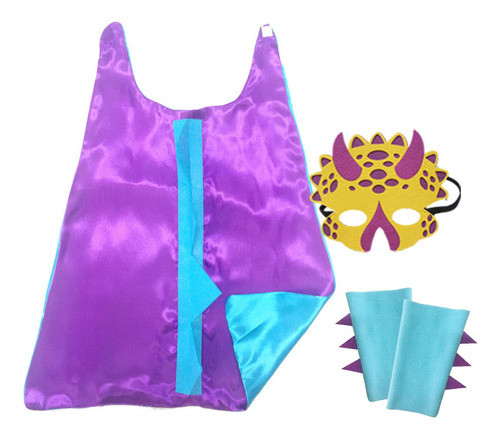 Fantasia De Dinossauro Violeta E Azul 70cm Violeta E Azul 0
