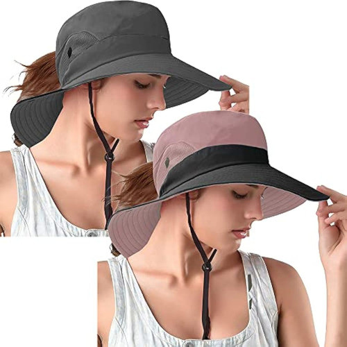 Rosoz Sombreros De Cola De Caballo Para Mujer, 0
