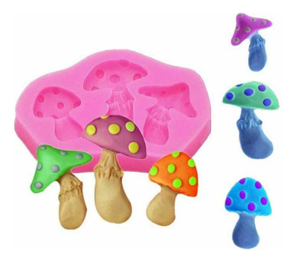 Molde De Silicone De Cogumelos Para Confeitar 0