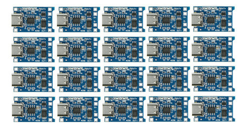 X20 Módulo Carga Baterías 18650 Usbc Con Protección/tp4056 0