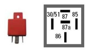 Relay Mini . 24volt. 40amp. 5 Terminales 0