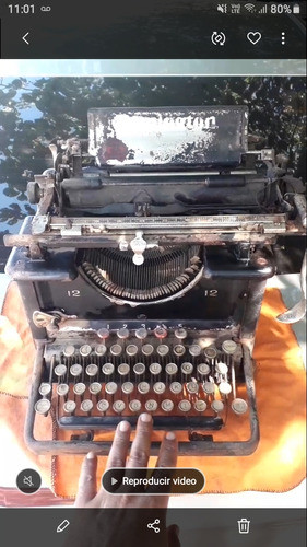 Maquina De Escribir Antigua Remigton Num 12 0