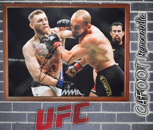 Ufc Mma Conor Mcgregor Foto Firmada En Cuadro Para Colgar 0