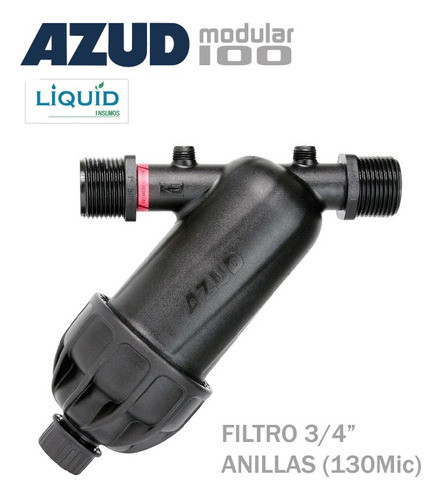 Filtro Riego Y Goteo 3/4 Anillas 130 Mic - Azud Modular 100 0