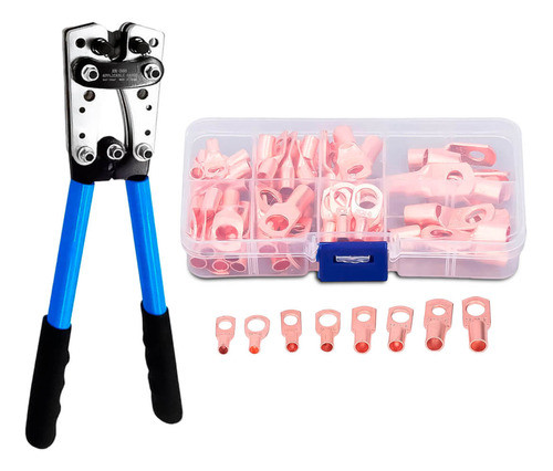 Kit Alicate Climador De Cabos De 6 A 50mm + 60 Terminais 0