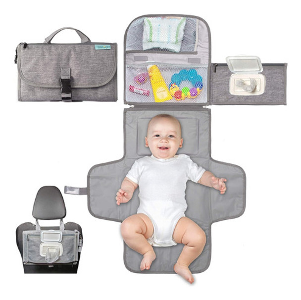 Kit De Cambio Portátil Para Bebés, Con Bolsillo Impermeable 0