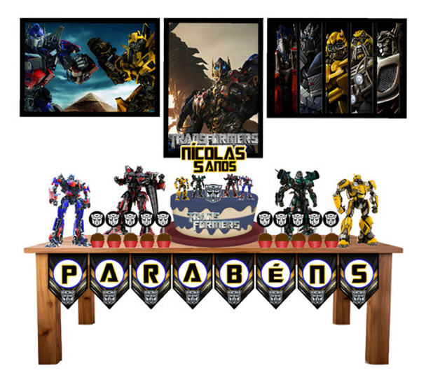 Kit Festa Só Um Bolinho Tema Transformers 0 Kit Festa Só Um Bolinho Tema Transformers 0