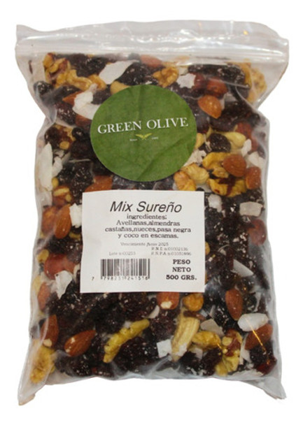 Mix Frutos Secos Sureño Premium Green Olive X 500g 0