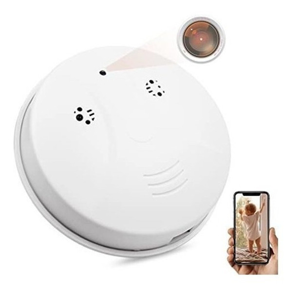 Camara Oculta Detector De Humo Wifi 1080p Hd Inalambrica 0