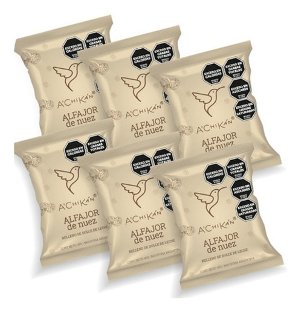 Alfajor De Nuez Relleno Con Dulce De Leche 12 Ud Achikan 0