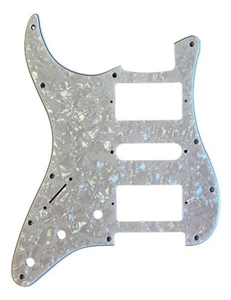 Pickguard Cool Parts Pst03hsh Zurdo Strato Nackar Blanco 0
