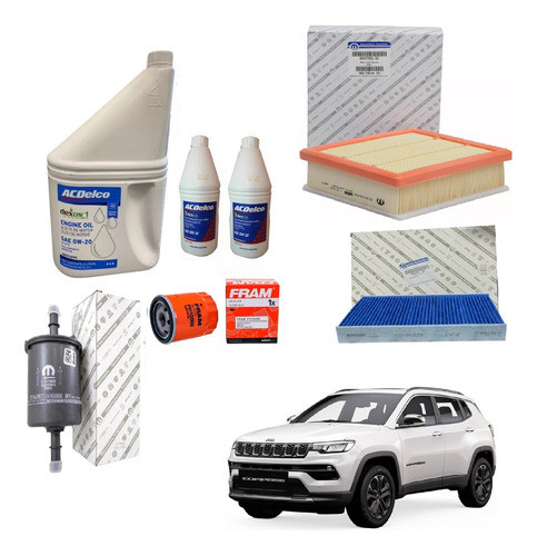 Kit Cambio De Aceite Y Filtros Jeep Compass 2.4 Multiair 0
