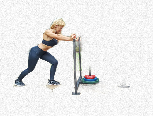 Trineo Musculación Pesas 0