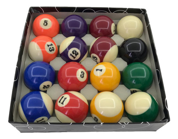 Juego De Bolas De Pool Medida Profesional 57mm En Caja Nuevo 0