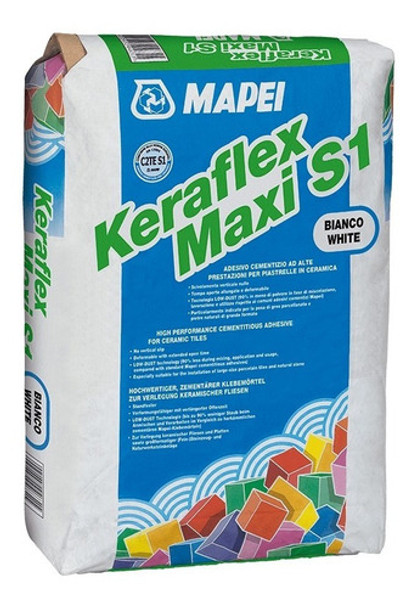 Pegamento Porcelanato Keraflex Maxi S1 Gris 25kg Mapei 0