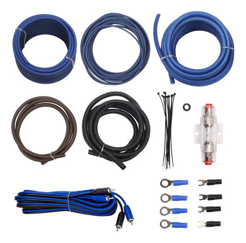 Kit De Cableado De Instalacin De Amplificador De Calibre 8 W 0