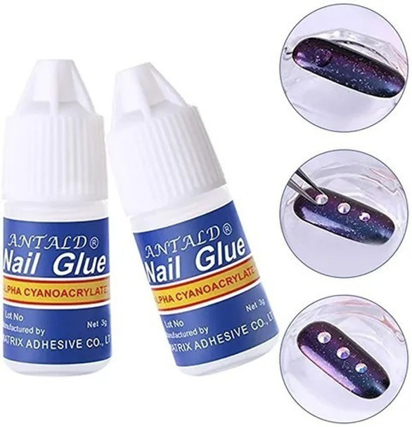 Pegamento De Uñas Nail Glue Tips Esculpidas 0