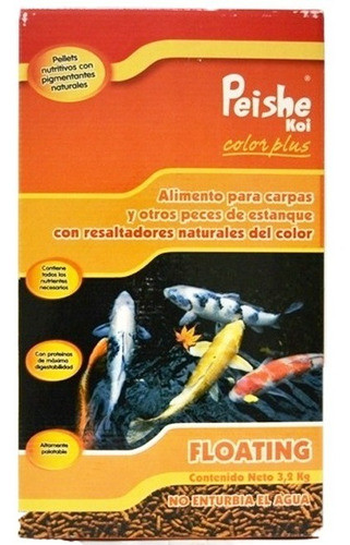 Alimento Shulet Peishe Koi Color Plus Flote 3.2 Kg Carpas 0