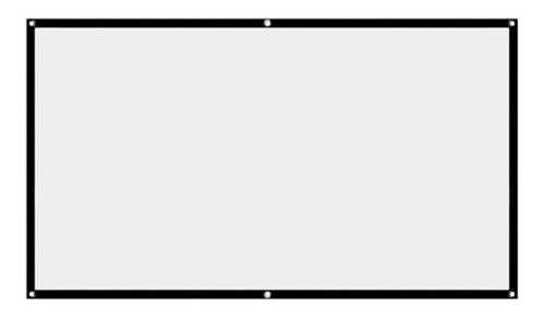 Tela De Projetor Dobrável Sem Vinco Suave De 150 Polegadas 0