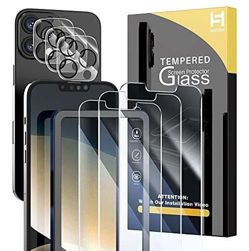 3 Vidrios Templados Para Pantalla Y Camara iPhone 13 Pro Max 0