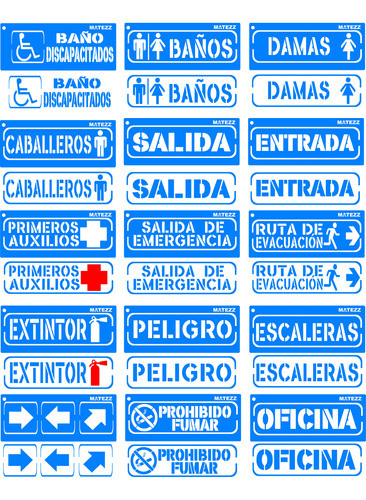Stencil Plantilla Cartel De Señalización Aviso A Eleccion X5 0