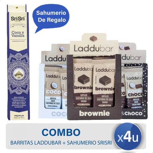 Combo Barras Laddubar + Sahumerio De Regalo - Mejor Precio 0