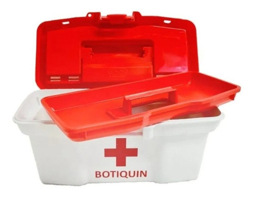 Botiquín Caja Primeros Auxilios Plástico Chica Sin Insumos 0