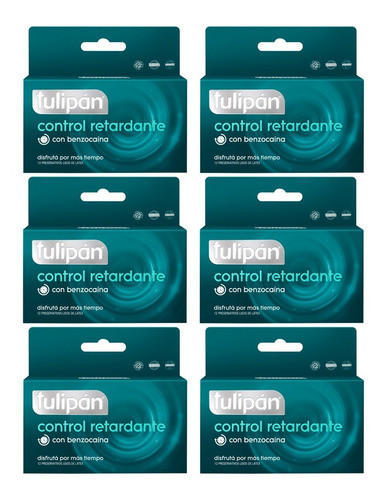 Tulipán Preservativos Látex Control Retardante 6 Cajas X12u 0
