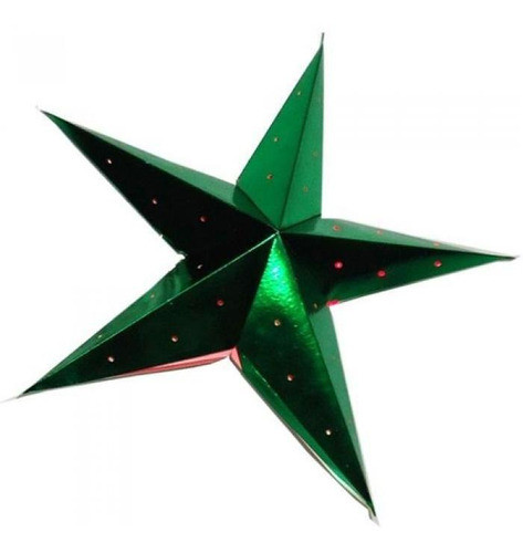 Luminária Estrela 35cm Verde 0