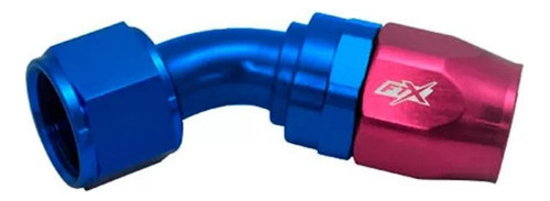 Acople Conexión 45° An12  Azul Rojo  Ftx Fueltech 0