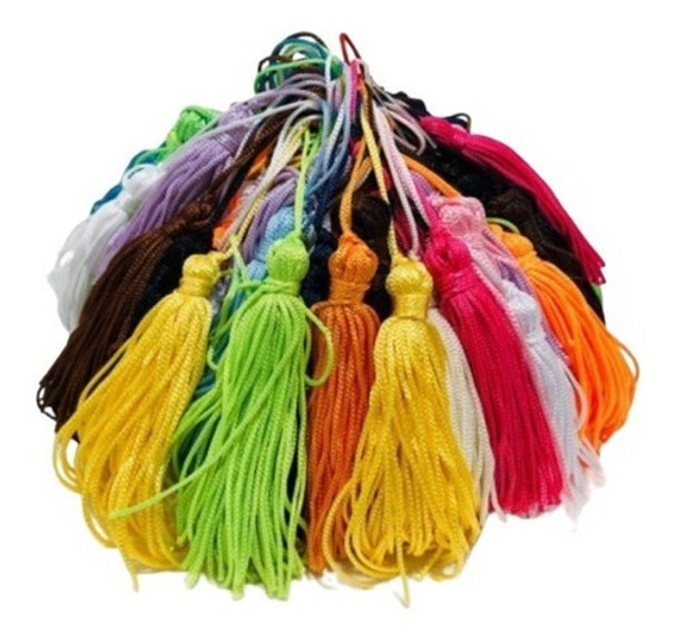 Mix 50 Franja De Tassel Pingente Seda Sortidas Variadas 0
