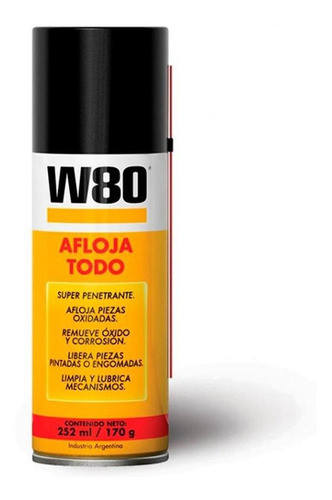 Spray W80 Afloja Todo 170g/252ml  G P 0