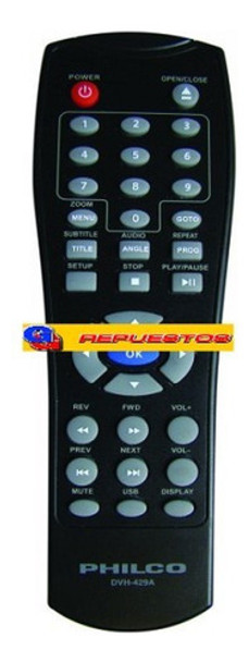 Control Remoto Dvd Philco/noblex D867 (3565) 0